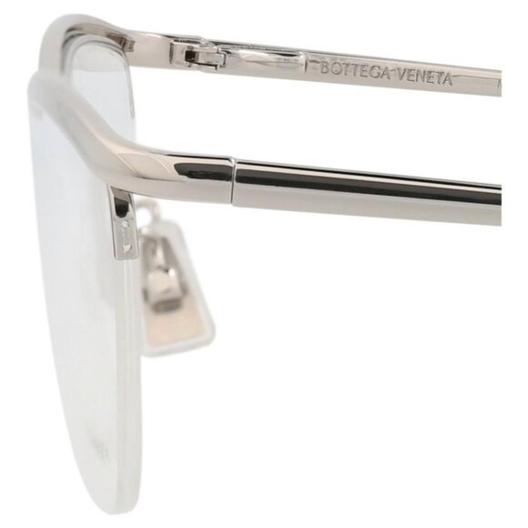 Bottega Veneta Womens Cat Eye Silver Silver Transparent Fashion Designer Eyewear - Picture 4 of 4